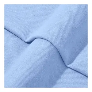 20S combed cotton đơn Jersey vải nhẹ Breathable dệt kim Chất liệu hàng may mặc nhà dệt may