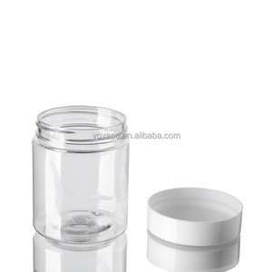 Pot en PET pour cosmétiques en gros, 60g, 120g, 200ml, 200g, 250g, 2oz, 4oz, 8oz, pour beurre corporel et gommage corporel au sucre, avec couvercle blanc - Product Image 5