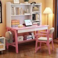 Ensemble de bureau et chaise d'étude moderne haut de gamme, couleur bois naturel, table d'étude pour enfants, pour la maison, l'école, les adultes
