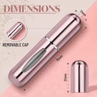 Offre Spéciale – Lot de 100 Flacons Vaporisateurs en Aluminium Rechargeables et Réutilisables de 5 ml et 8 ml, Atomiseurs Portables pour Parfum et Huiles Essentielles