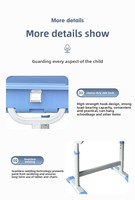 Bureau d'étudiant tendance à hauteur réglable avec plateau en plastique, économique pour les salles de classe et les universités