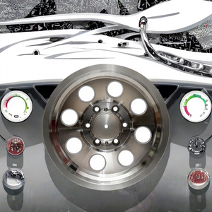 Nouvelles <span class=keywords><strong>jantes</strong></span> en aluminium tout-terrain 15x8 15x10 16x10 avec design concave, finition chromée et rayons pour voiture - Product Image 3