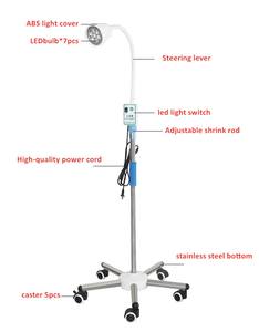 Lampe LED à col de cygne à haute luminosité pour examen médical, 30 000 lux d'éclairement pour examen gynécologique, précision clinique - Product Image 4