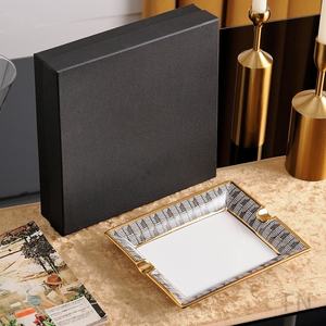 Four Port Cigar <b>Ashtray</b> Home Restaurant Office Ceramic High-end Gift <b>Ashtray</b> - Product Image 6