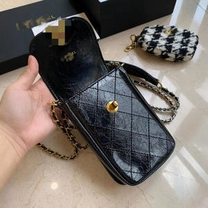 Chan มีกลิ่นหอม VIP ของขวัญวินเทจกระเป๋าโทรศัพท์แบบ2-in-one <span class=keywords><strong>กระเป๋า</strong></span>ใส่เหรียญลายฟันสุนัข<span class=keywords><strong>กระเป๋า</strong></span>เงิน PU ขนาดเล็กขายดีที่สุด - Product Image 2