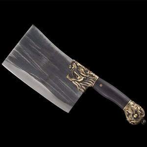 Chine Longquan forgé à la main <span class=keywords><strong>hachoir</strong></span> à os de cuisine couteau spécial de boucher carré épaissi en acier inoxydable - Product Image 4