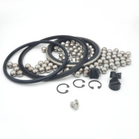 Kit d'entretien robuste pour joint pivotant de 3 pouces, outils à main OEM, mallette rigide, joints NBR, billes en acier, 15000 PSI, haute température
