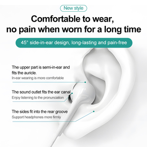 Chất Lượng Ban Đầu Có Dây Âm Nhạc Earbuds Tai Nghe Có Dây Với Microphone Cho Iphone 14 13 Loại C IEM Tai Nghe Có Dây Cho Iphone16 15 - Product Image 6