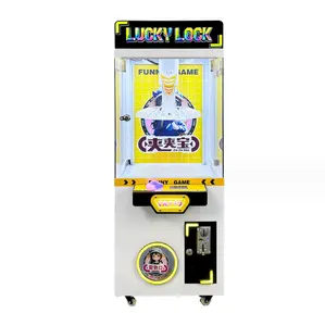 Coin operated games mini clip sticker card clamp crane machine candy keychain plush toy doll custom mini clip claw machine