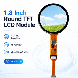 Módulo LCD TFT SITRONIX Personalizado de 1.8 Pulgadas, 360x360 IPS, Vista Completa AA, 45.68x45.68mm, MIPI 1 Línea, 300cd/ para Reloj Inteligente Integrado - Product Image 2