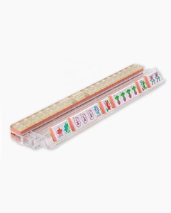 Mahjong Americano de 160 Piezas con Diseño Tallado Personalizado Azul, Brillo Perlado, Juego de Cristal Acrílico de Lujo de 4 Capas para Venta al Por Mayor - Product Image 5