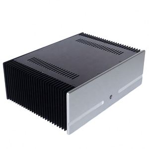 Custom Aluminum Extruded Battery <b>Enclosure</b> Factory Equipment Case 106x65 Anodized Black Amplifier Junction Box Outlet Box IP54 - Product Image 1