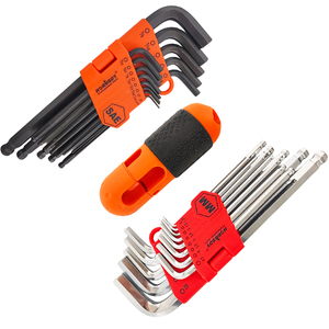 Industrial Grade CR-V Metric Imperial Star Head <strong>Ball</strong> <strong>End</strong> Long Arm Strength Helping L Handle <strong>Allen</strong> Wrench Hex <strong>Key</strong> <strong>Set</strong> Hand Tools - Product Image 2