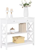 Convenience Concepts Table console en bois à 1 tiroir Oxford, 39,5 pouces, design moderne style ferme, pour salon, salle à manger, entrée, cuisine