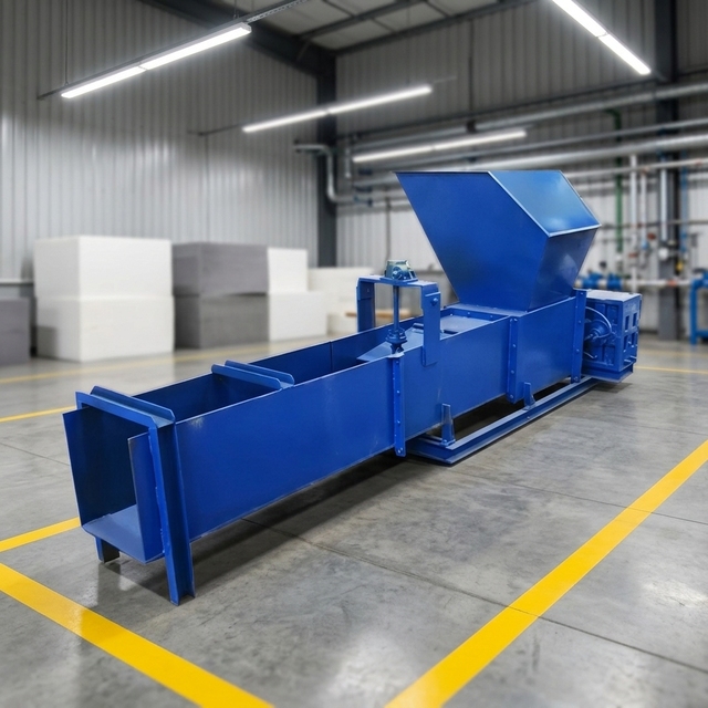 Manufacturing EPS foam cold press with foam cold press plastic granulator Foam cold compaction machine