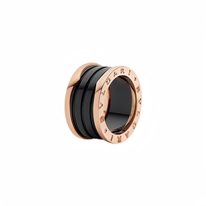 Anillo de cerámica, anillos de pareja unisex, forma geométrica, líneas circulares, joyería de regalo - Product Image 5