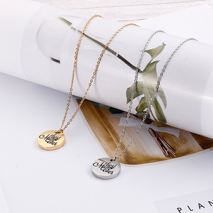 80 Models Mother's Day Gift for Mom Stainless Steel Silver 18K Gold Plated <strong>Best</strong> <strong>Mum</strong> Ever Round Disc Pendant Jewelry Necklace - Product Image 4