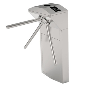 Durable 304 #   Tourniquets en acier inoxydable avec bras abattant, barrière RFID, système de contrôle d'accès par tourniquet trépied (TR120) - Product Image 5