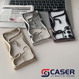 Matte Hollow-out rắn 3D sang trọng trường hợp điện thoại cá nhân hoá tùy chỉnh mạ điện điện thoại di động Trường hợp đối với Samsung S25 S24 siêu - Product Image 2