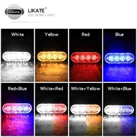 Super Bright 4led 12-24v Avertissement Stroboscopique Lumières Accessoires De Lumière De Voiture Pour Camion Véhicule Flash Côté Marqueur Led Lumières
