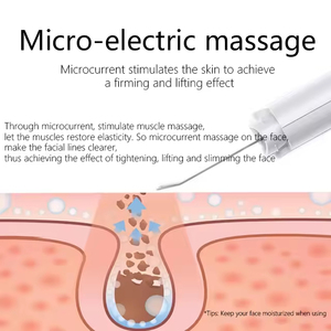 Nettoyeur de peau sonique portatif, éliminateur de points noirs, spatule pour le visage, brosse pour nettoyer en profondeur les peaux mortes - Product Image 4