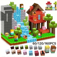 Set Blok Bangunan Magnetik 3D DIY: - 60/120/160 Blok Bangunan Magnetik Hutan Hewan, Puzzle Magnetik