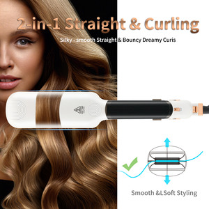 PRITECH Nhiệt Độ Điều Khiển Điện Áp Kép Bàn Ủi Phẳng Titan Chuyên Nghiệp Cho Salon Máy Duỗi Tóc Hồng Ngoại Dùng Cho Tóc - Product Image 6