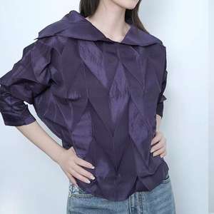 Gabardina de Moda Coreana para Mujer, Larga, Drapeada, Informal, Transpirable, Ecológica, de Poliéster - Product Image 6