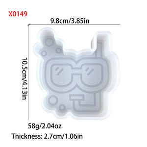 Moule de moulage en résine de silicone fait main Kingnoo, forme irrégulière, 1 pièce, style DIY, ornements décoratifs, outils pour gâteaux, en stock dans le Hebei - Product Image 5