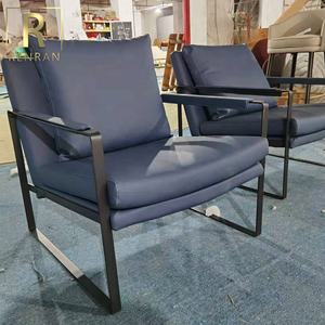 Poltrona Moderna per Camera d'Albergo, Sedia di Design per Soggiorno, Poltrona Commerciale per Sala d'<span class=keywords><strong>Attesa</strong></span>, <span class=keywords><strong>Poltrone</strong></span> in Pelle per il Tempo Libero - Product Image 3