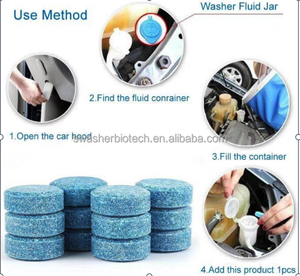 Tabletas de Limpieza Multiusos Ecológicas Efervescentes con Aroma a Limón, 5%-15% de Ingrediente Activo, para Parabrisas de Coche - Product Image 5