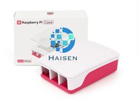 Carcasa Original para Raspberry Pi 5ª Generación Pi5, Color Rojo y Blanco, con Ventilador de Velocidad Ajustable