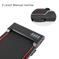 Tapis de marche multifonctionnel avec base ferme anti-vibration pour usage domestique et commercial