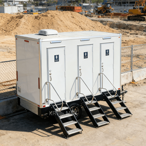 Remorque de toilettes portables de luxe avec douche et toilettes pour le camping en plein air, les bureaux et les appartements - Écologique et durable - Product Image 6