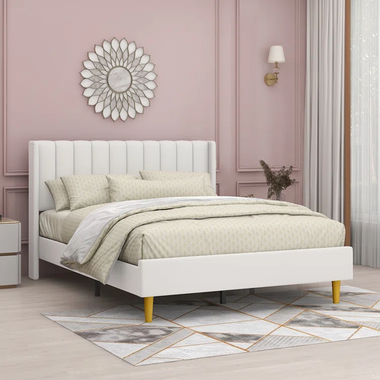 Sigma Popular Luxury Bedroom Sets King Size Queen Furniture Leather Velvet Cotton Linen Fabric Headboard Oak Wooden Bed Frame