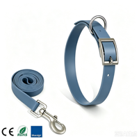 Laisse pour chien en PVC robuste, respectueuse de l'environnement, certifiée RoHS CE, imperméable, avec collier assorti