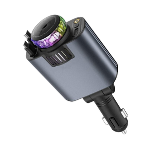 Nuovo Caricabatterie per Auto Sottile con Cavo Retrattile a Ricarica Rapida, Diffusore di Aromi Compatto, Accessori Auto - Product Image 1
