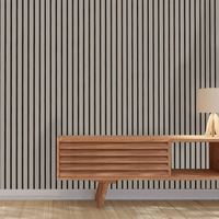 Panneaux et lattes acoustiques en bois plaqué, écologiques et insonorisants, pour la décoration intérieure de la maison, du bureau et du cinéma