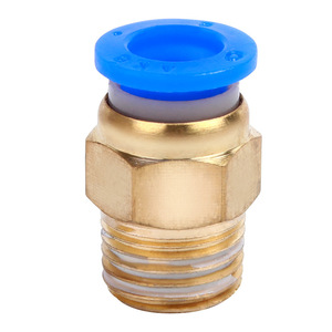Copper <b>Quick</b> Coupler Male Threaded Straight Push Fit Pneumatic <b>Connector</b> - Product Image 1