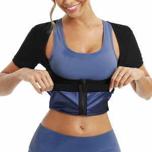 Biểu Tượng Tùy Chỉnh Dây Kéo Áo Khoác Trước Khi Tập Thể Dục Tập Thể Dục Của Phụ Nữ Cộng Với Kích Thước Corset Giảm Béo Tắm Hơi Phù Hợp Với Eo Huấn Luyện Viên - Product Image 1