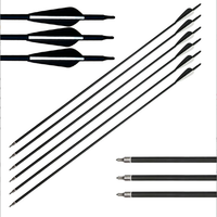 Arbalète en carbone hybride de 7.8mm à pointe interchangeable de 30 pouces Caractéristiques de chasse et d'entraînement Arc classique avec flèche