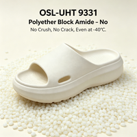 OSL-UHT 9331 Polyéther Block Amide PEBA - Copolymère réactif TPEE+SEBS+PEBA, haute adhérence à PP/ABS/PC pour le surmoulage bicolore