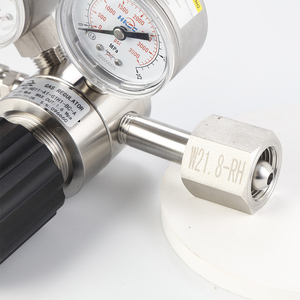 Reguladores de presión de una sola etapa HC11, válvulas reductoras de presión de Gas para nitrógeno, oxígeno, argón, hidrógeno, helio, metano, gas helio