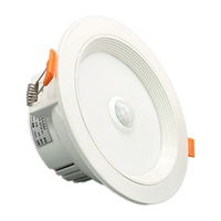 Plafonnier LED encastré rond AC110V 220V, détecteur de mouvement PIR, spot de plafond pour salle de bains, cuisine, éclairage d'intérieur