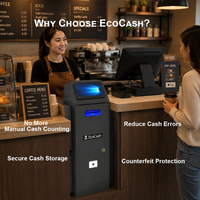 Machine de paiement automatique avec écran tactile intelligent, solution de recyclage des billets et de libre-service pour restaurants et fournisseurs, en métal
