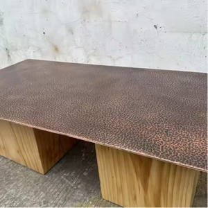 Panneaux muraux décoratifs en acier inoxydable de la série 300, martelés à la main, couleur et taille personnalisées EX302, pour la décoration intérieure, 0,5-3,0 mm - Product Image 6