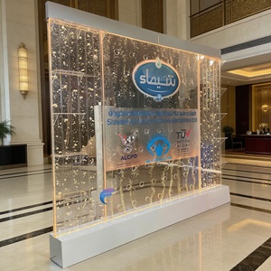 Panneau mural à bulles d'eau avec éclairage LED, séparateur de pièce en acrylique avec éclairage LED, décoration de salle de mariage, mur à bulles d'eau - Product Image 3