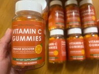 Bonbons gélifiés à la vitamine C au goût de menthe et d'orange acidulée, bonbons durs infusés aux fruits, enrobés, 60 unités, emballés en bouteille, en stock