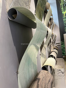 Lastra di <span class=keywords><strong>Fogli</strong></span> di Pietra Flessibile Ultra Sottile Naturale, Rivestimento per Pannelli Murali Traslucidi, <span class=keywords><strong>Impiallacciatura</strong></span> in Onice e Marmo per Decorazione Murale - Product Image 2