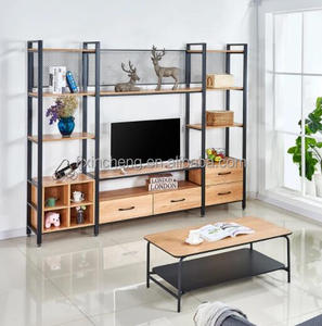 <span class=keywords><strong>Estantería</strong></span> Marco de metal PB <span class=keywords><strong>Cajones</strong></span> múltiples para sala de estar Dormitorio Soporte de TV - Product Image 4